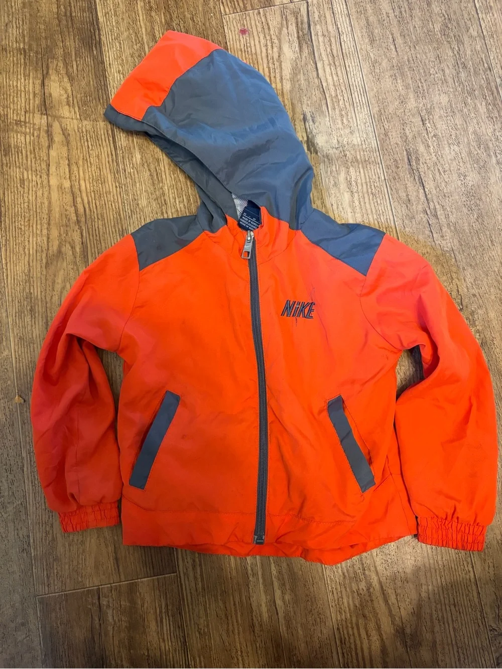 Nike Orange and Gray Kids Hooded Jacket & Track Pants